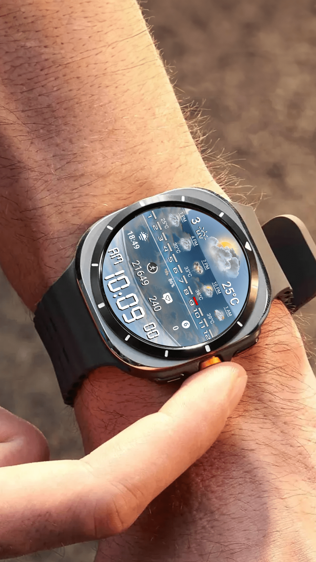 🚀 Just Launched: N-SPORT760 High Weather Custom N-SPORT Watch Face samsung galaxy watch ultra/8/7/6/5/4 Wearos!